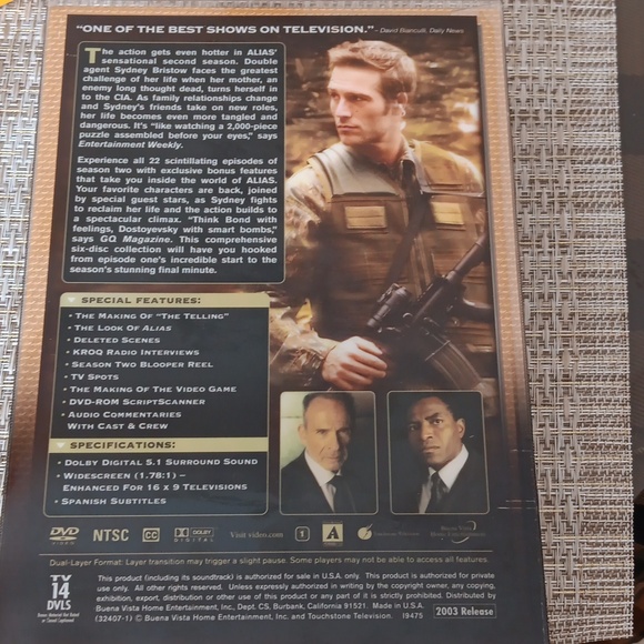 Alias,Season 1 and Season 2. 6 disc set NWT - Picture 14 of 15